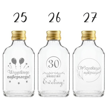 50X BUTELKI 100ML GRAWER Z ZAKRĘTKĄ WESELE PREZENT
