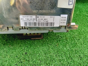 фото thumb №11, Vw touran i 03-06 радіо заводські radiodtwarzacz cd blaupunkt rcd 300 код