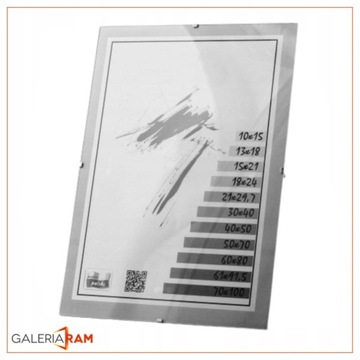 PLEXI ANTYFRAME B1 70x100 100x70см КАРТИНА белая СТОРОНЫ