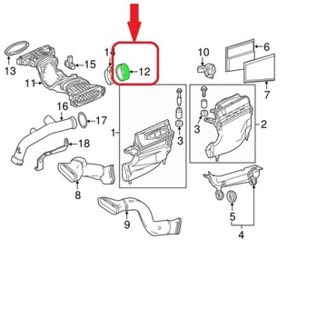 USZCZELKA MERCEDES W204 W209 W211 W212 A6420940180