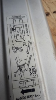 фото thumb №8, Audi q5 8r0 рейлинги кровельные рейлинг правый левый kpl