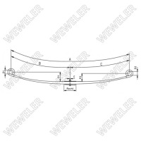 фото thumb №1, Ресора daf weweler f017t851za75, o.e. 1975525