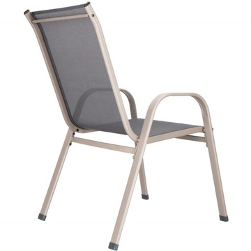 4 шт. САДОВЫЙ СТУЛ БАЛКОННЫЙ СТУЛ ДЛЯ ТЕРРАСЫ GARDEN STRONG GREY КОМПЛЕКТ