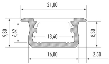 Заглушка для светодиодного профиля TYPE B, круглая, черная, комплект