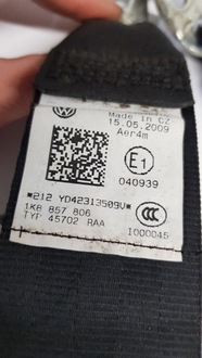 фото thumb №11, Ремені безпеки vw scirocco