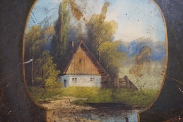 Кровать «Вечная», металлическая кровать с ручной росписью, Б. Ароновиц, Варшава