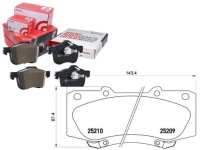 фото thumb №1, Brembo тормозные колодки тормозные toyota hilux 2.5 d-4d 10-