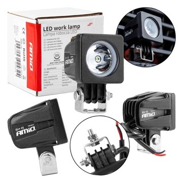 фото thumb №1, Лампа робоча галоген дальнє світло 12/24v led 50x50mm