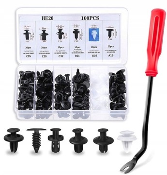 фото thumb №1, 100 x клипсы клипсы клипсы do автомобиль обивка + łom