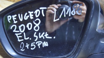 фото thumb №13, Дзеркало ліві peugeot 2008 i 2+5 7 pin el. складний хром