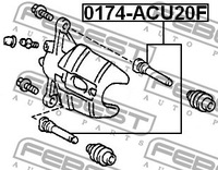 фото thumb №3, Направляющая суппорт тормозной перед renault koleos ii