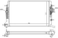 фото thumb №2, Nissens радиатор двигателя renault grand scenic iii