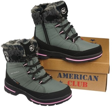Dziecięce zimowe buty American Club SN-17GY 29