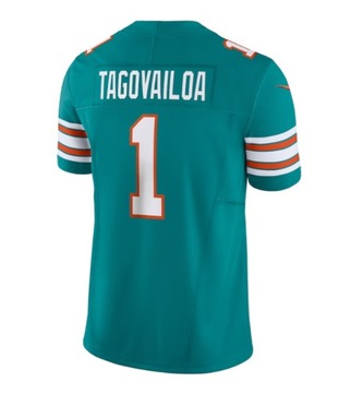 Футболка из трикотажа НФЛ TUA TAGOVAILOA 1 MIAMI DOLPHINS, размер XXL