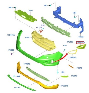 фото thumb №5, Рамка / решітка галоген права ford edge 2016-