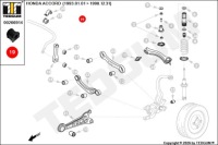 Гумовий елемент стабілізатора заднього внутрішнього  honda accord civic concerto Ціна, фото thumb