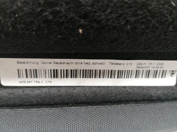 фото thumb №7, Porsche macan 95b полка задняя багажника оригинал 95b867769k