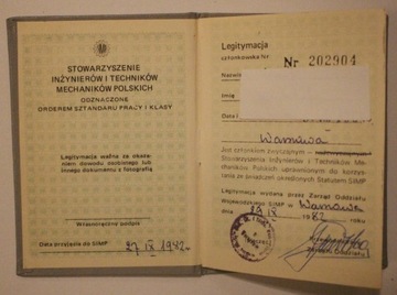 ИДЕНТИФИКАЦИЯ - АССОЦИАЦИЯ ПОЛЬСКИХ ИНЖЕНЕРОВ-МЕХАНИКОВ И ТЕХНИКОВ