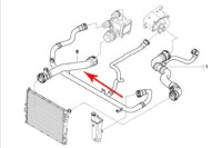 Bmw 3 e46 нижній патрубок радіатора води 316i бензин 17127516416 новий оригінальний Зі Шроту, фото thumb