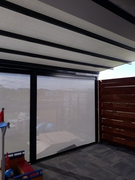 Pergola tarasowa ogrodowa przyścienna 400x250