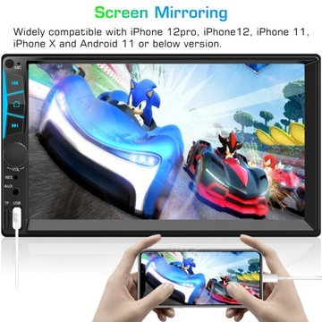 Стиль CA7052SWMIC Автомобильный MP5-плеер 2din Bluetooth Carplay Mirrorli