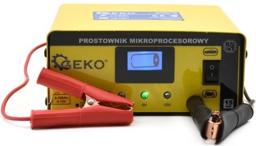 Микропроцессорное выпрямитель 6V 12 В ЖК-дисплей 6-200AH 15A