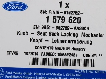 фото thumb №13, Тримач складання сидіння права ford ka mk2 _ 1579620 _ 9s51-b62762-aa38c5