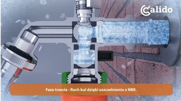 Кран шаровой впускной Calido морозостойкий 3/4х3/4
