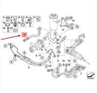 фото thumb №1, Bmw x5 e70 power руль радиатор return шланг 32416795669 6795669