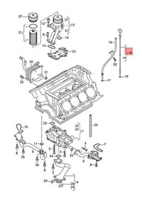 фото thumb №5, Wskazówka масла vag audi a6 a8 q7 2005-2015 оригинальный 079115611r