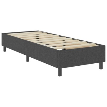 Континентальная кровать vidaXL, Серый, с обивкой, 90x200 см