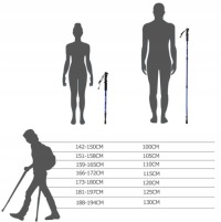 NORDIC WALKING STICKS TEKKING STICKS 2 шт ЦВЕТА