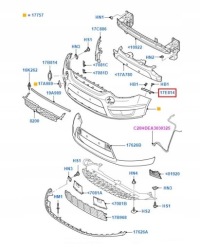 фото thumb №7, Кронштейн бампера ford p. galaxy/s-max 06-15 pr