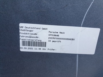 фото thumb №13, Porsche taycan 9j1 бампер задний зад org