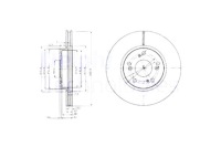 фото thumb №1, Delphi гальмівні диски гальмівні 2szt. перед honda civic ix civic viii cr-v ii