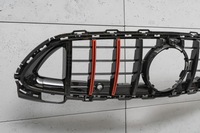 фото thumb №10, Mercedes c-class w206 2021+ решётка радиатора panamericana gt brabus чёрный с камера