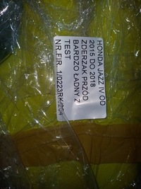 фото thumb №9, Honda jazz iv 15-17 бампер перед pdc авто testowe