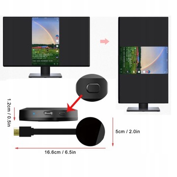ТВ-АДАПТЕР WIFI HDMI MIRRORSCREEN 2IN1 G2 4K
