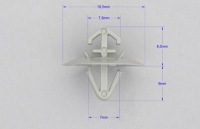 фото thumb №4, Клипса штифт накладки боковой renault trafic master opel vivaro movano daily