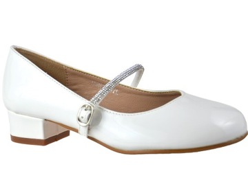 ТАПОЧКИ Silver STRIP Heel COMMUNION WHITE r33