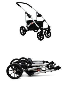 ДЕТСКАЯ КОЛЯСКА LARGO 4в1 АЛЮМИНИЙ + БАЗА ISOFIX