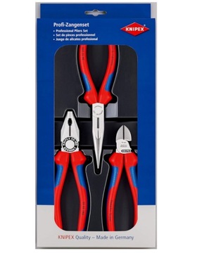 Набор плоскогубцев Knipex, 3 шт. (самообслуживание/блистер) 00 20 11