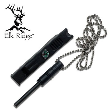 Магниевый компасный свисток для розжига огня - ELK RIDGE