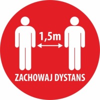 Наклейка МАСКА ДЕЗИНФЕКЦИОННАЯ ДИСТАНЦИЯ набор 3 шт.
