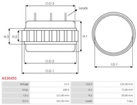 фото thumb №8, Stator, генератор as-pl as3045s