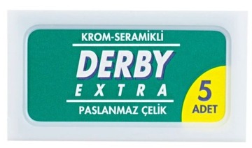 Лезвия для бритвы Derby Extra, зеленые, 5 шт.