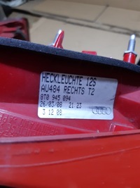 фото thumb №13, Audi s5 a5 8t лампы правый левый задняя задние комплект