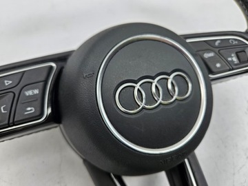 фото thumb №8, Руль трёхспицевый подушка audi a4 b9 8w a5 чёрная кожа s-line