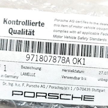 фото thumb №7, Porsche panamera 971 2017 правая сторона решётка радиатор / решётка радиатора