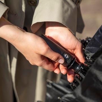 ЗОНТ 116 СМ, АВТОМАТИЧЕСКИ СКЛАДЫВАЮЩИЙСЯ ДО 33 СМ, ЧЕРНЫЙ, НА 2 ЧЕЛОВЕКА, ДЛЯ СУМКИ